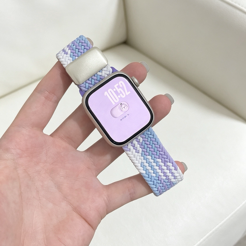 适用苹果S11手表S10表带iwatch11新款10尼龙S9applewatch9代女款
