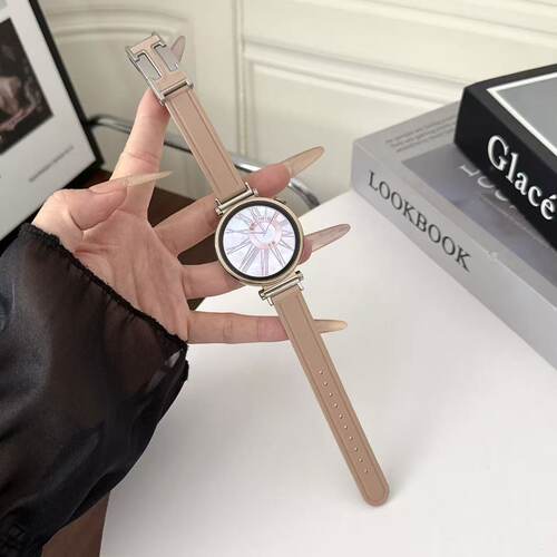 卡其色适用oppoX3mini表带磁吸watchX3/4proH扣细款硅胶x2女腕带