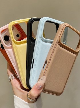 简约纯色黑白高级感荔枝纹适用ACE6T一加13T手机壳ACE5至尊版2V防指纹3PRO大孔Nord CE5纯色气垫12防摔软硅胶