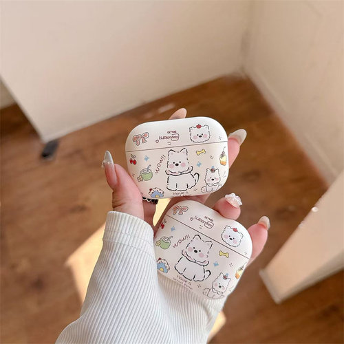 呆萌小狗airpods4保护套适用于苹果airpods3耳机壳新款airpods2代四蓝牙第三代3降噪版盒二代无线外壳