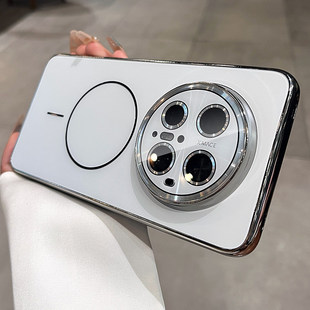 磨砂mata70高级感60男女镜头膜全包外壳 电镀磁吸超好看mate60pro 适用华为mate80手机壳新款 mate70pro优享版