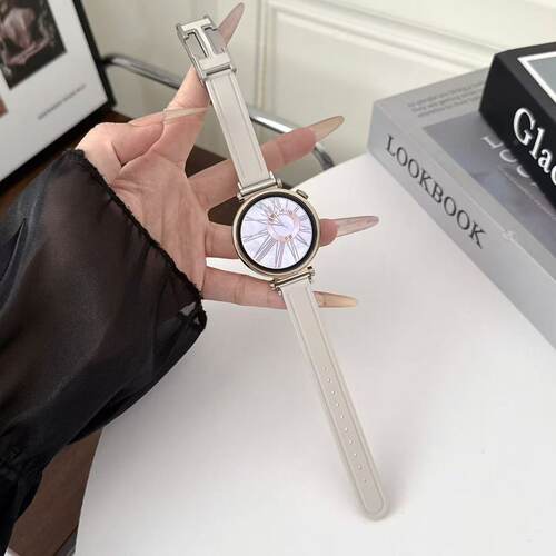 适用华为gt7手表带watchgt6pro磁吸H扣细款硅胶腕表带gt5女watch5