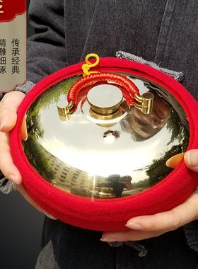 铜壶烫背缓解压力腹部按摩肚子暖手宝按摩烫捂子暖手壶暖被窝暖