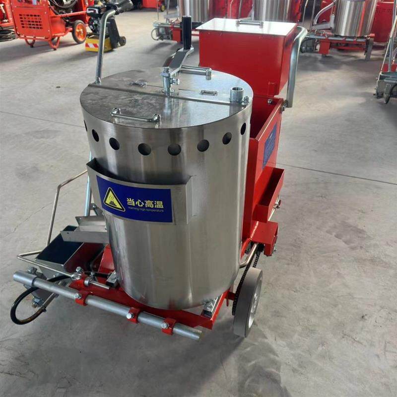 新款多功能手推式热熔划线一体机停车位划线多功能标线施工一体式