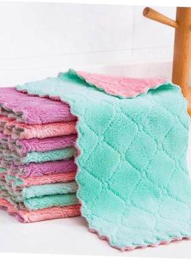 Kitchen Towels Dishcloths Coral Fleece Dish Towel Dish Rags