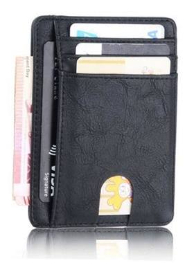 Slim RFID Blocking Leather Wallet Credit ID Card Holder Purs