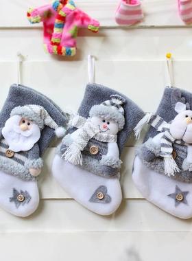 Christmas decorations flannelette Christmas socks gift bag