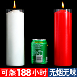 蜡烛家用停电应急照明无烟无味粗大红白上供蜡烛结婚室内烛台防风