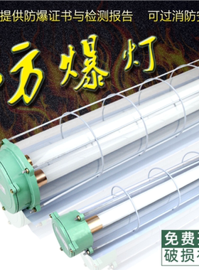 LED防爆灯荧光灯隔爆型单管双管车间厂房仓库灯罩灯管1x40w 2x40w