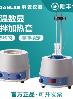 电热套数显恒温磁力搅拌器调温电加热套小型控温500/1000ml实验室