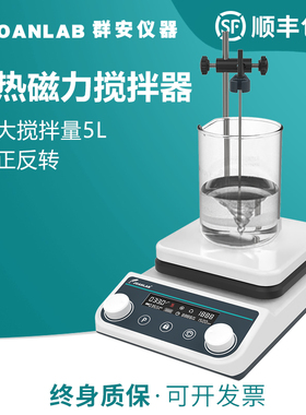 5L恒温磁力搅拌器实验室数显电磁电动搅拌机小型加热搅拌台HS8Pro