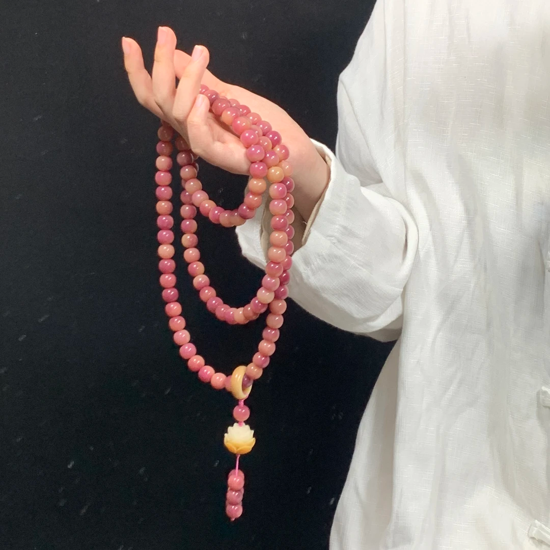 暮色蔷薇乌梅子酱108颗多圈手串