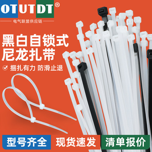 自锁式尼龙扎带强力束线带