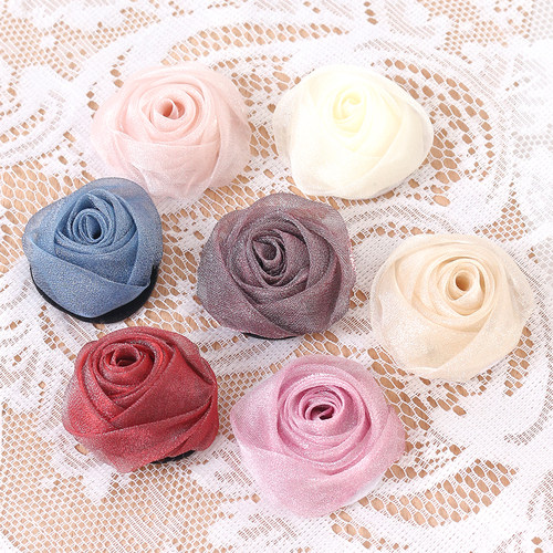 diy头饰亮纱鞋花胸花服饰品配件