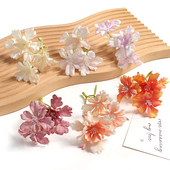 婚庆装 仿真六瓣蝴蝶花 diy手工花环插花摆件材料 饰痛包谷美花朵