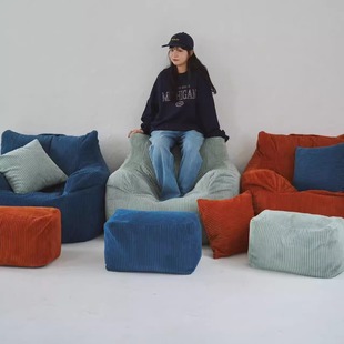 懒人沙发可躺可睡家用卧室窝窝单人榻榻米阳台休闲阅读小豆袋躺椅