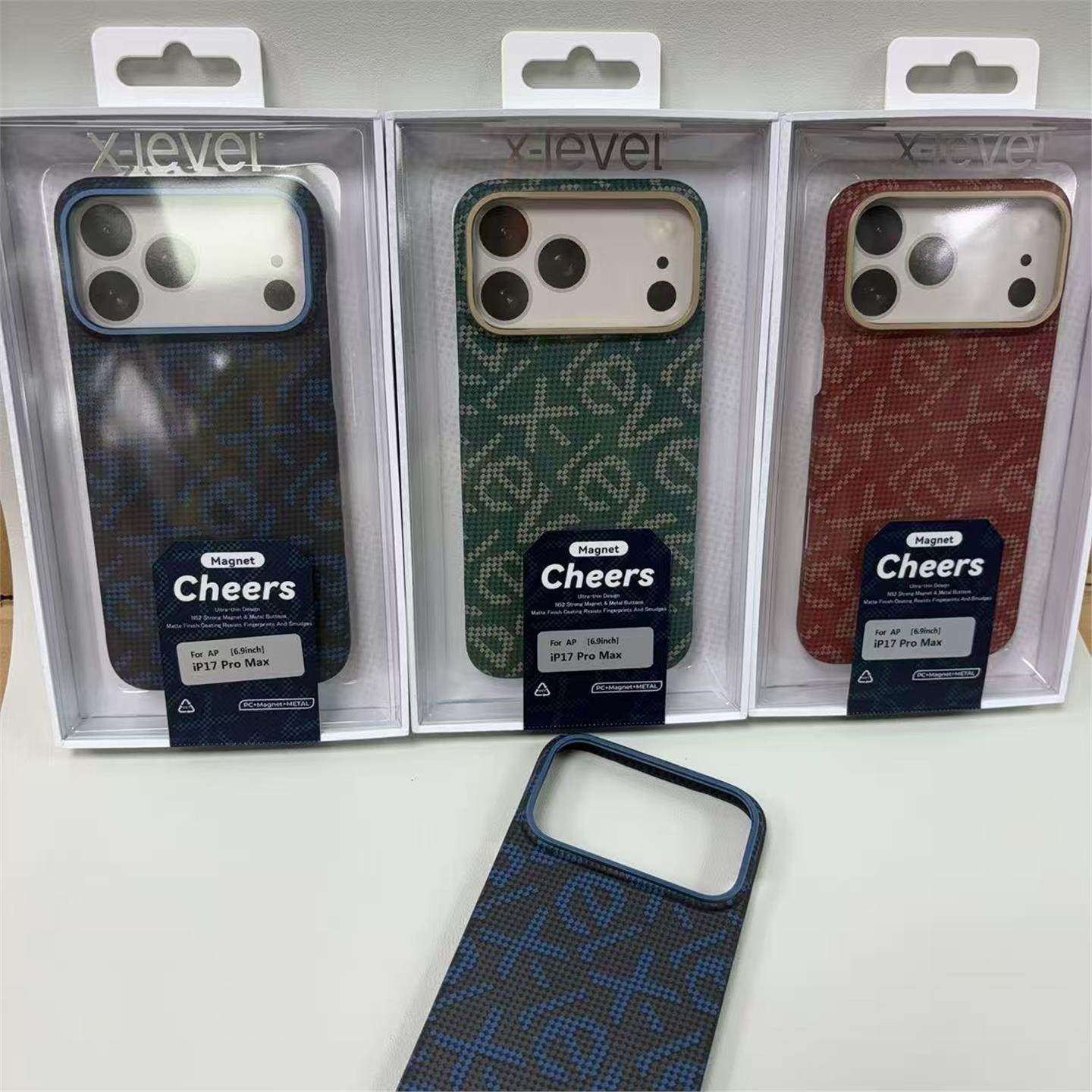 X-level适用苹果17手机壳星耀系列磁吸款iPhone17Promax超薄半包防摔I17Pro保护套
