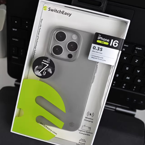 美国SwitchEasy钛原色磁吸壳适用苹果16iPhone手机壳新款16promax小众超薄易散热高级感超薄防指纹套