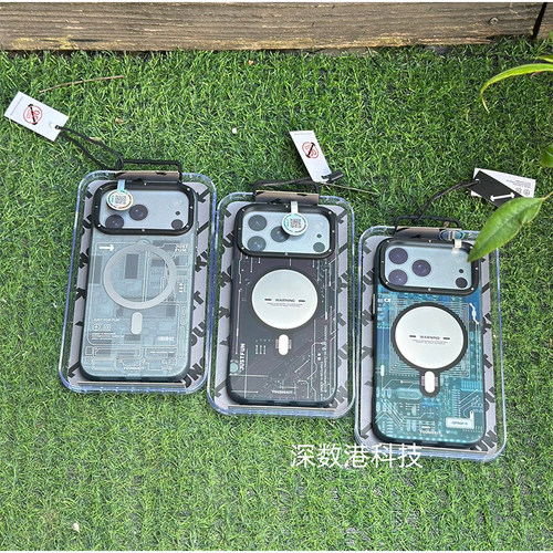 YOUNGKIT猿气适用于苹果iPhone17Pro/17ProMax/18Pro/18ProMax磁吸手机壳复古机械风全包镜头防摔创意保护壳