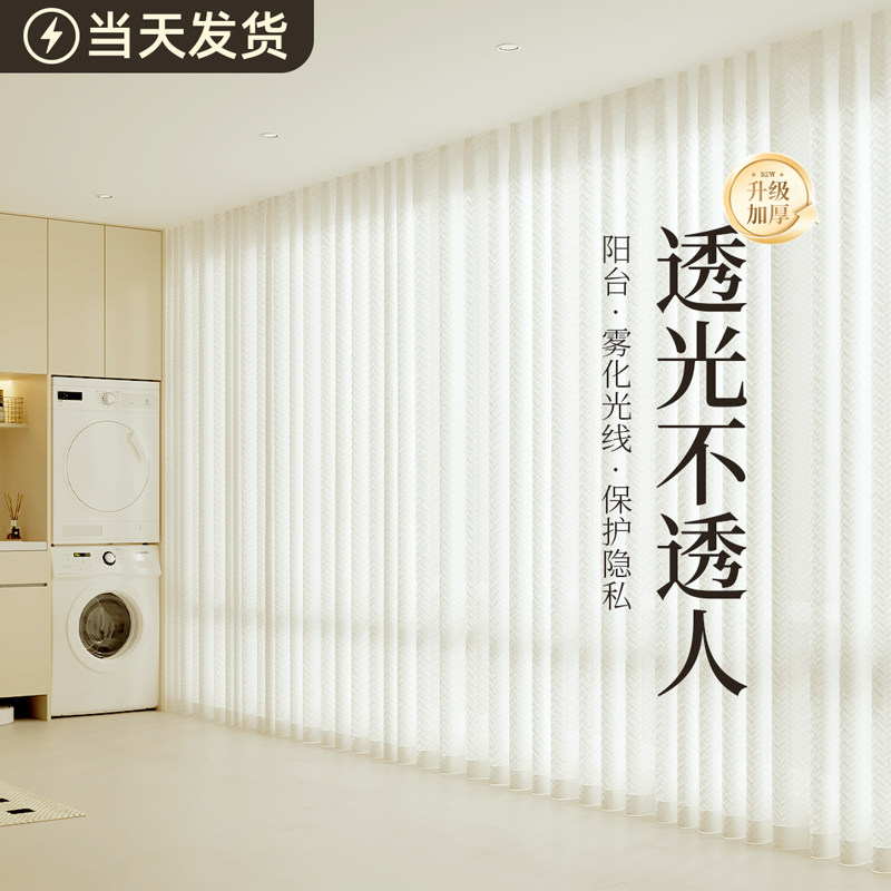 幻影纱客厅纱帘窗帘透光不透人2025新款阳台纱帘卧室飘窗加厚白纱