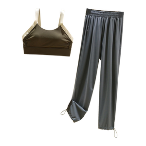 2024新款大码瑜伽服套装女高级感专业时尚运动速干健身宽松休闲裤