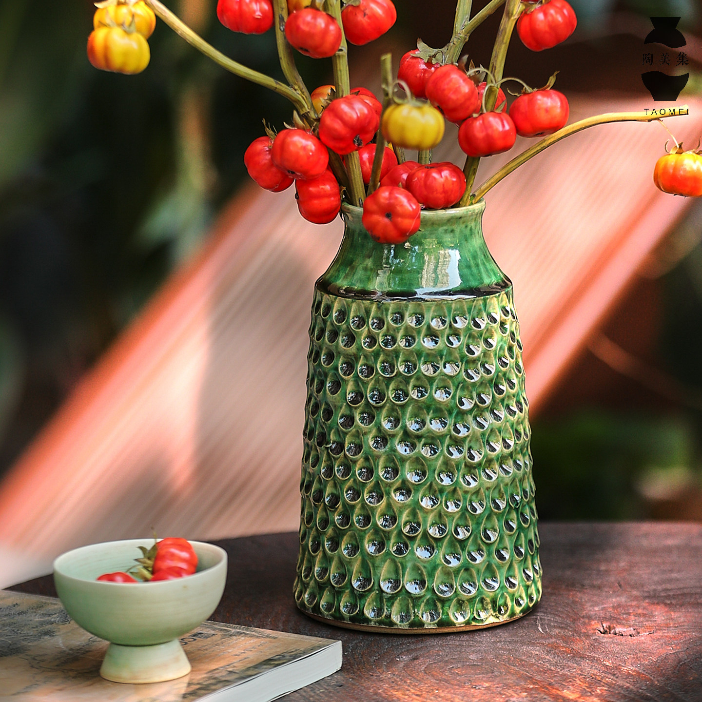 景德镇复古手工盘泥条花瓶陶瓷水培花器玄关客厅摆件瓶小众不漏水,家居饰品,花瓶,淘宝优惠券,粉丝福利购,淘宝优惠卷