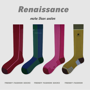 Renaissance专业运动袜子跳绳徒步健身压力袜瑜伽跑步显瘦小腿袜