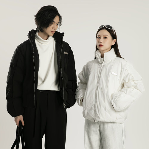 PMET加厚褶皱解构棉服