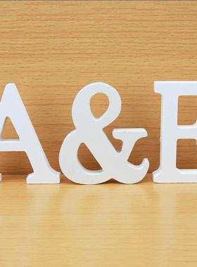 8 CM Letras Decorativas Grandes White Wooden Letters Home De