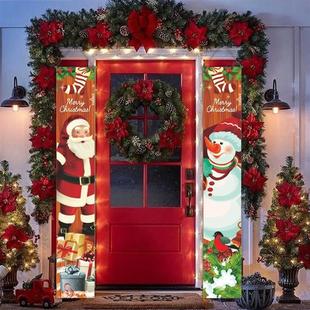 Signs Porch Merry Hanging Bann Christmas Wall Door