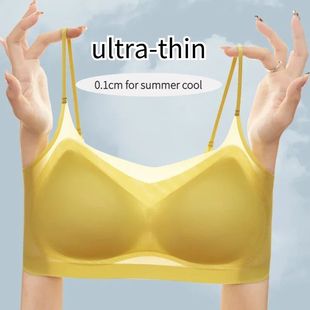 Women Thin Top Ultra Plus Ice 4XL Breathable Silk Bras