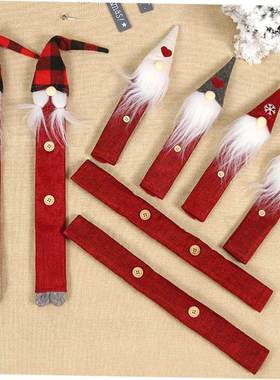 8 Pieces Protective Covers Christmas Santa Clause Handle