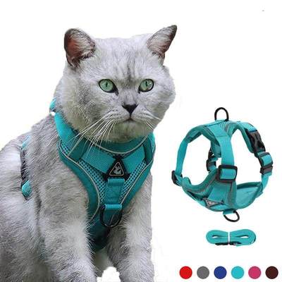 Cat Harness Escape Proof Breathable Cat Harness and Leash fo