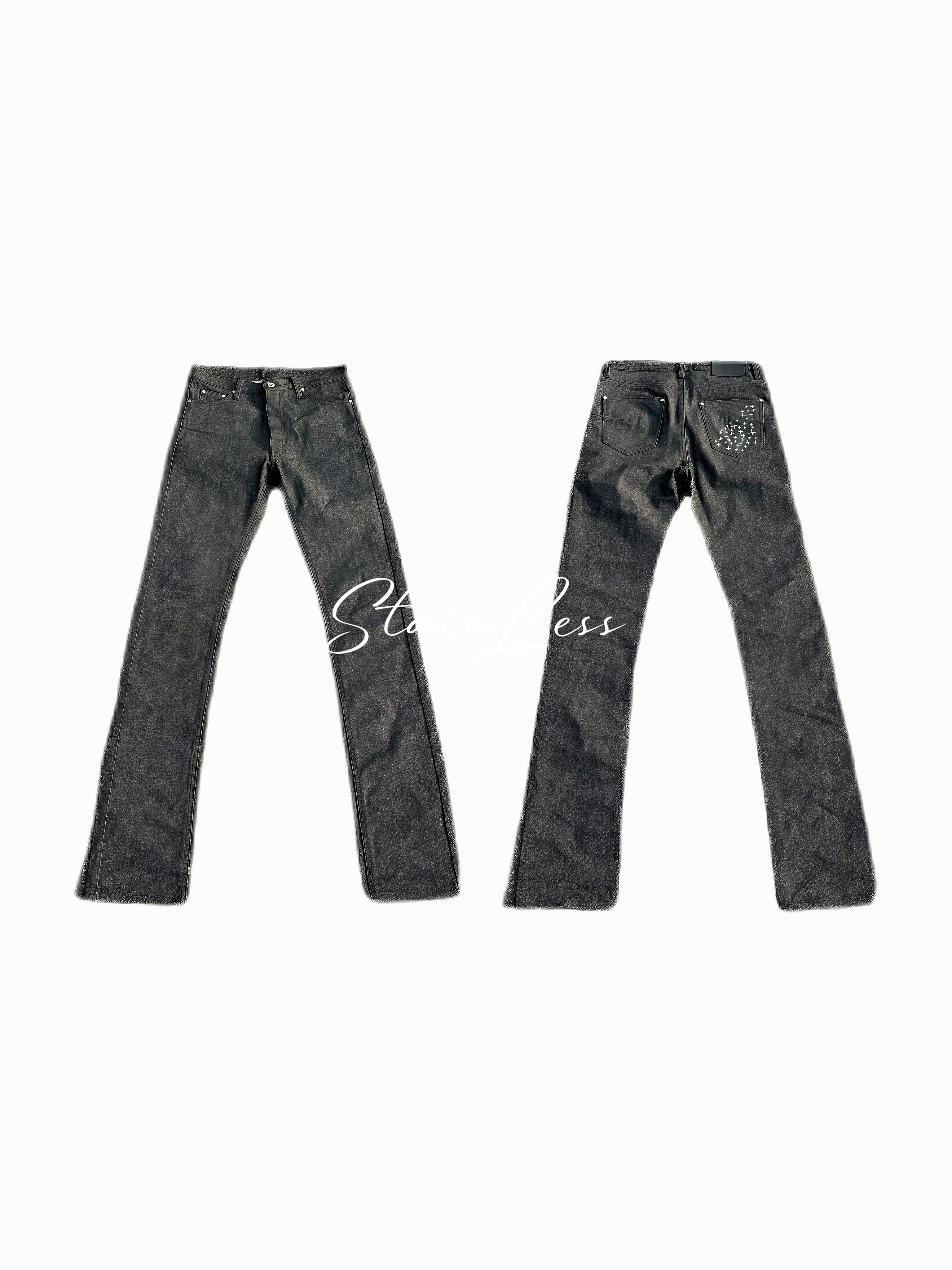 冈山赤耳原牛skinny直筒牛仔裤图片