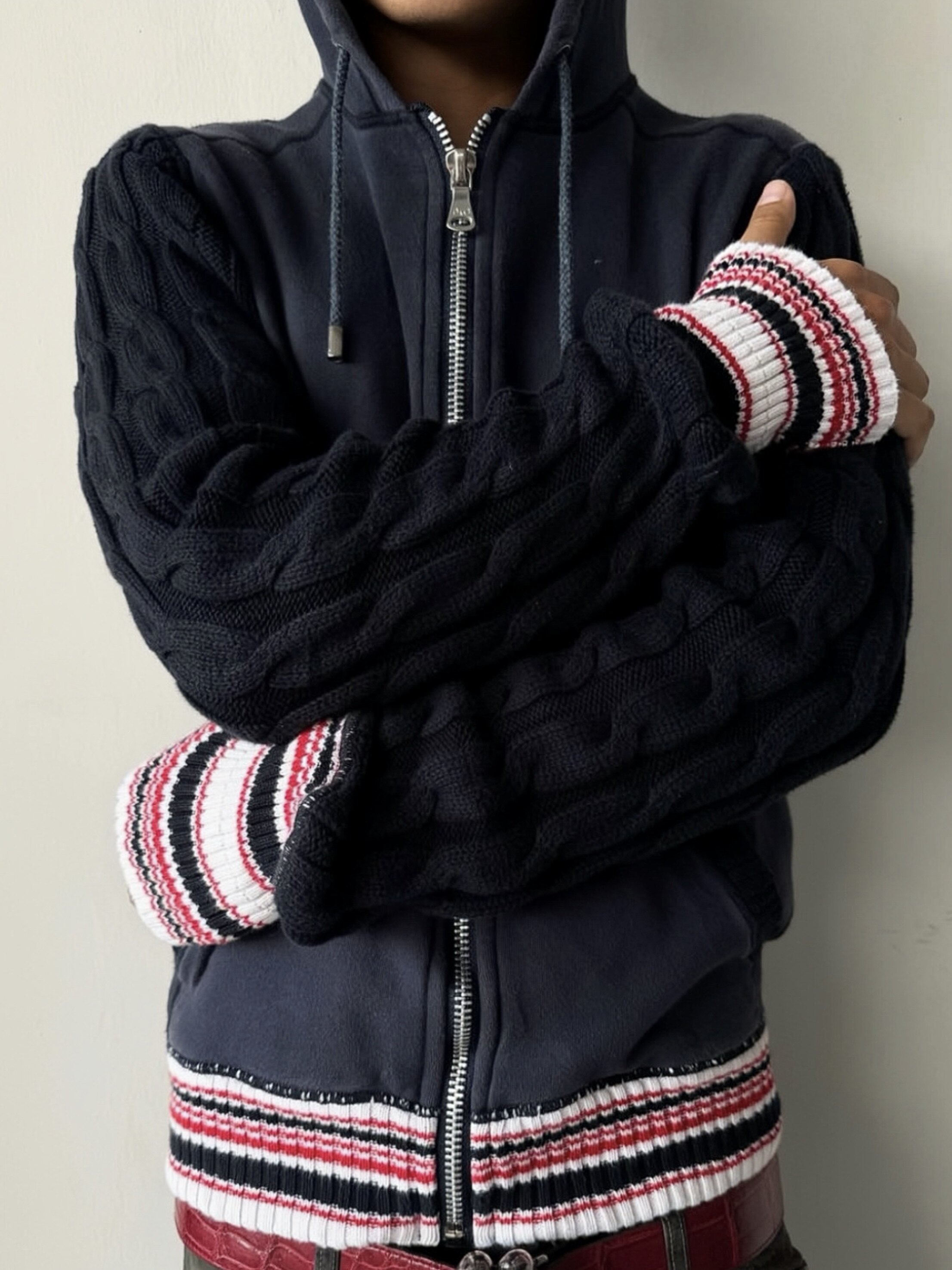 thumbnail for StainLess Archive resets knit and braided sweaters, patchwork zippers, millennium sweatshirts, and street jackets