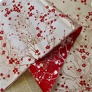 套装 新款 ins网红色织小花提花面料时尚 布料爆款 上衣连衣裙 新中式