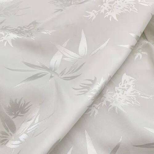 大玉缎面纯色提花布头服装