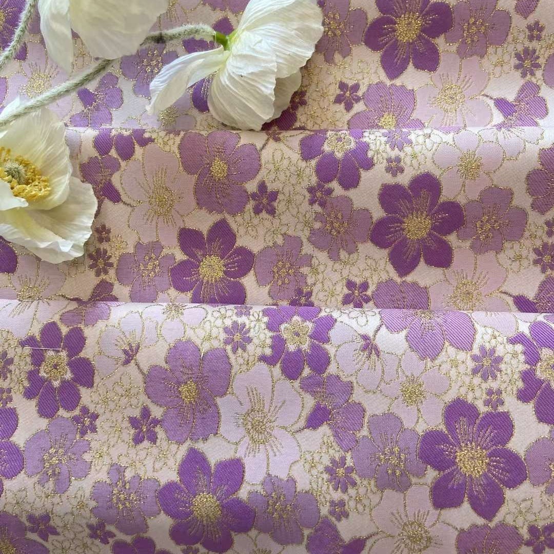 金银丝仿小梅花布料半身裙马面裙