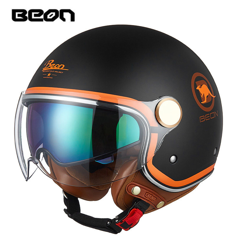BEONB120双镜片半盔头盔3C