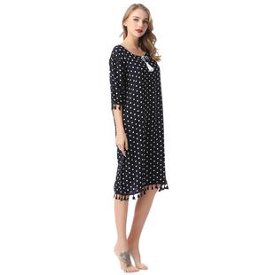 girlfriends summer nightdress polka dot home clothes ladies