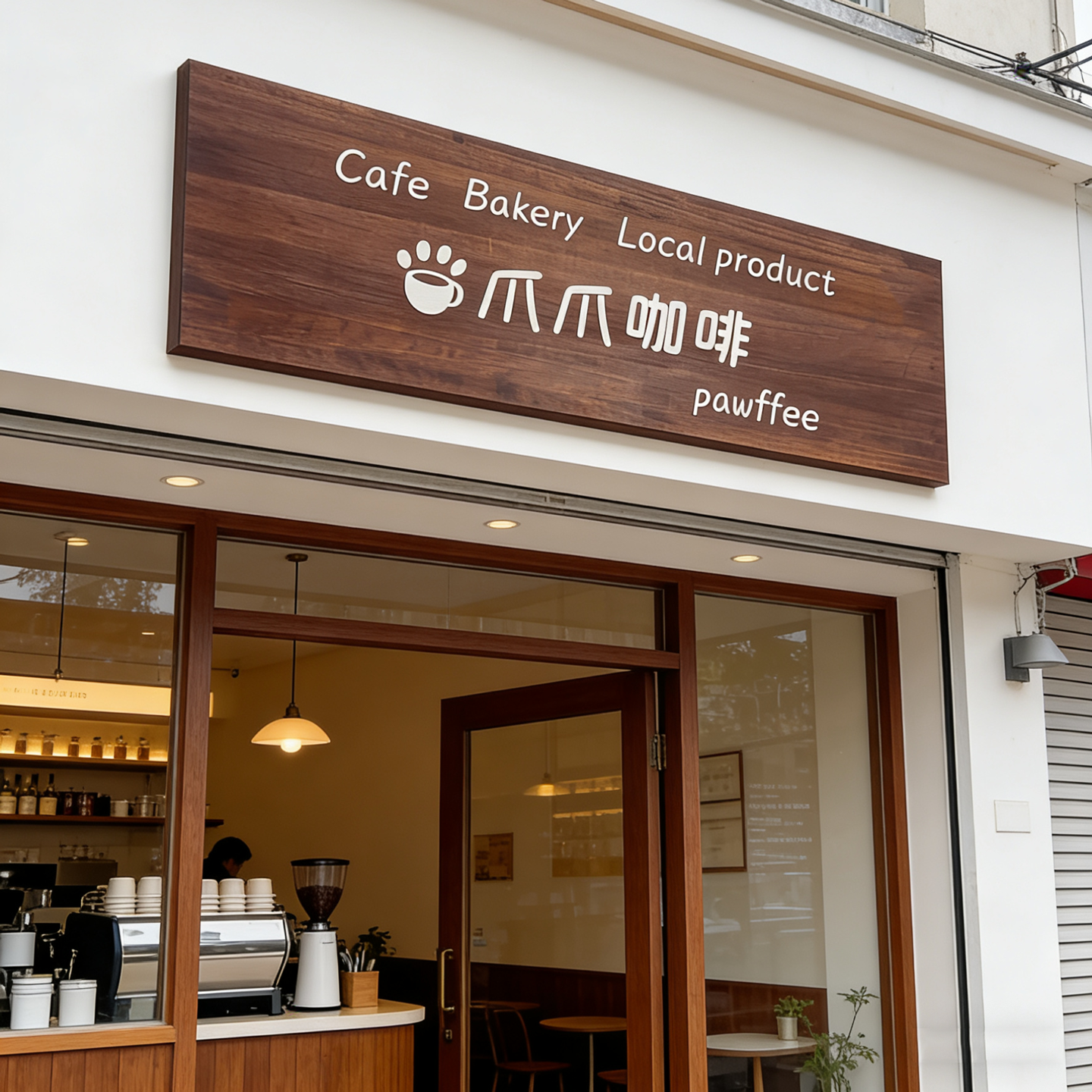 实木招牌定制网红店门头木牌胡桃色木质挂牌店铺装饰店招一眼记住