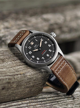 Benchmark 疯马皮表带 适配万国表带IWC柏涛菲诺飞行员葡7 可定制