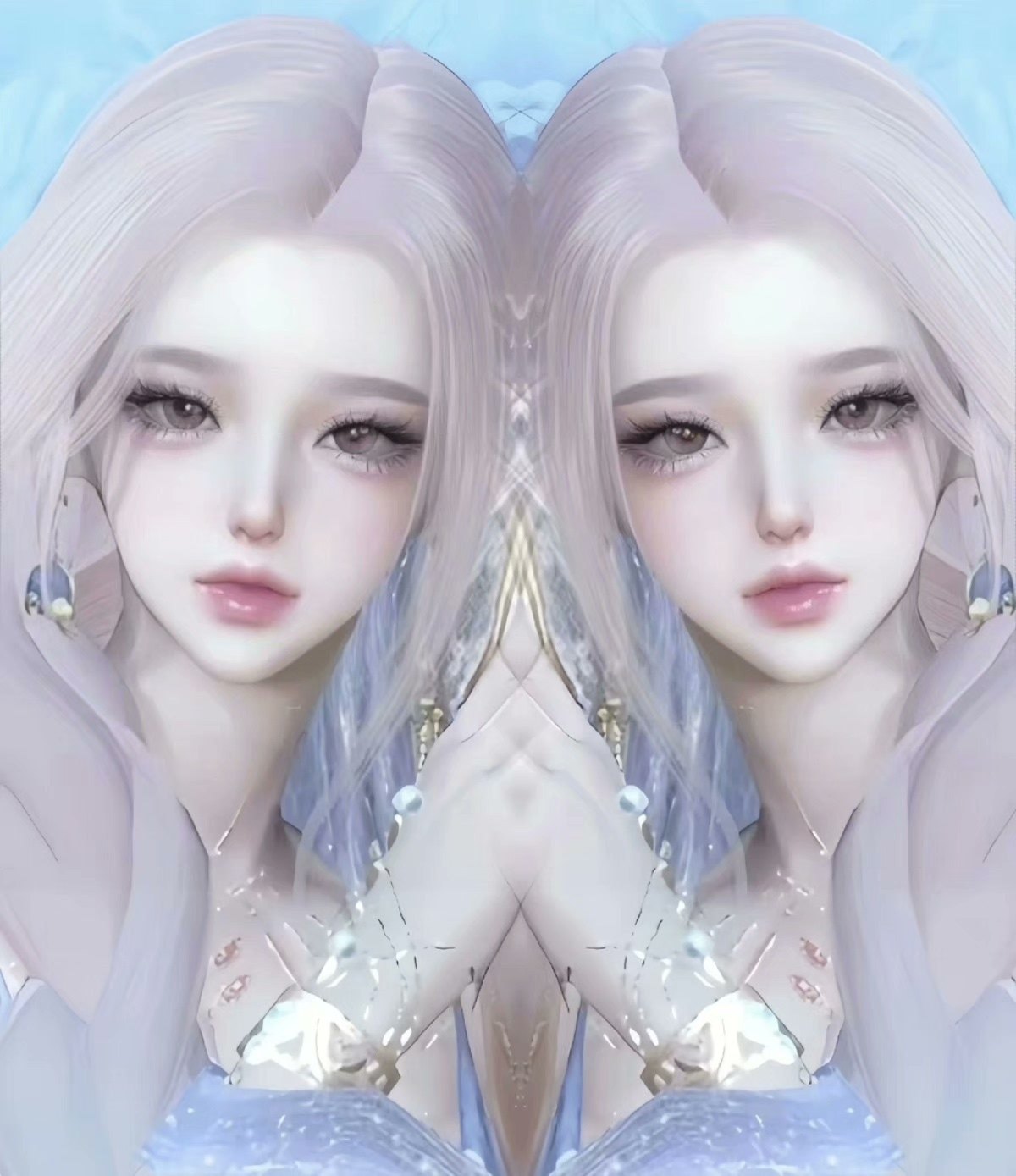 人鱼姬｜逆水寒手游捏脸数据 女游戏/电竞实物周边