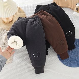 儿童冬季棉裤宝宝保暖长裤洋气男童外穿冬装加厚加棉裤子儿童棉裤