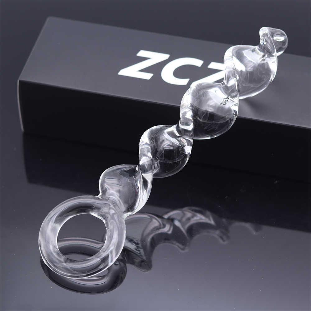 Glass-made femalemasturbation toy fake phallus adult product