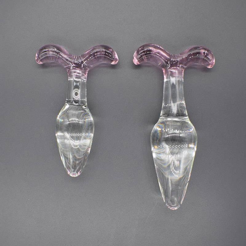 Glass-made femalemasturbation toy fake phallus adult product