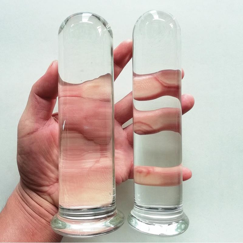 Glass-made femalemasturbation toy fake phallus adult product