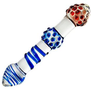 保密发货条纹解压大人玩具透明玻璃按摩冰火女用自律器具腰部臀部