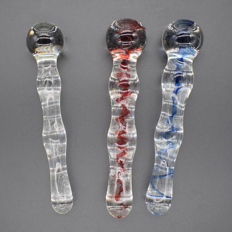 Glass-made femalemasturbation toy fake phallus adult product