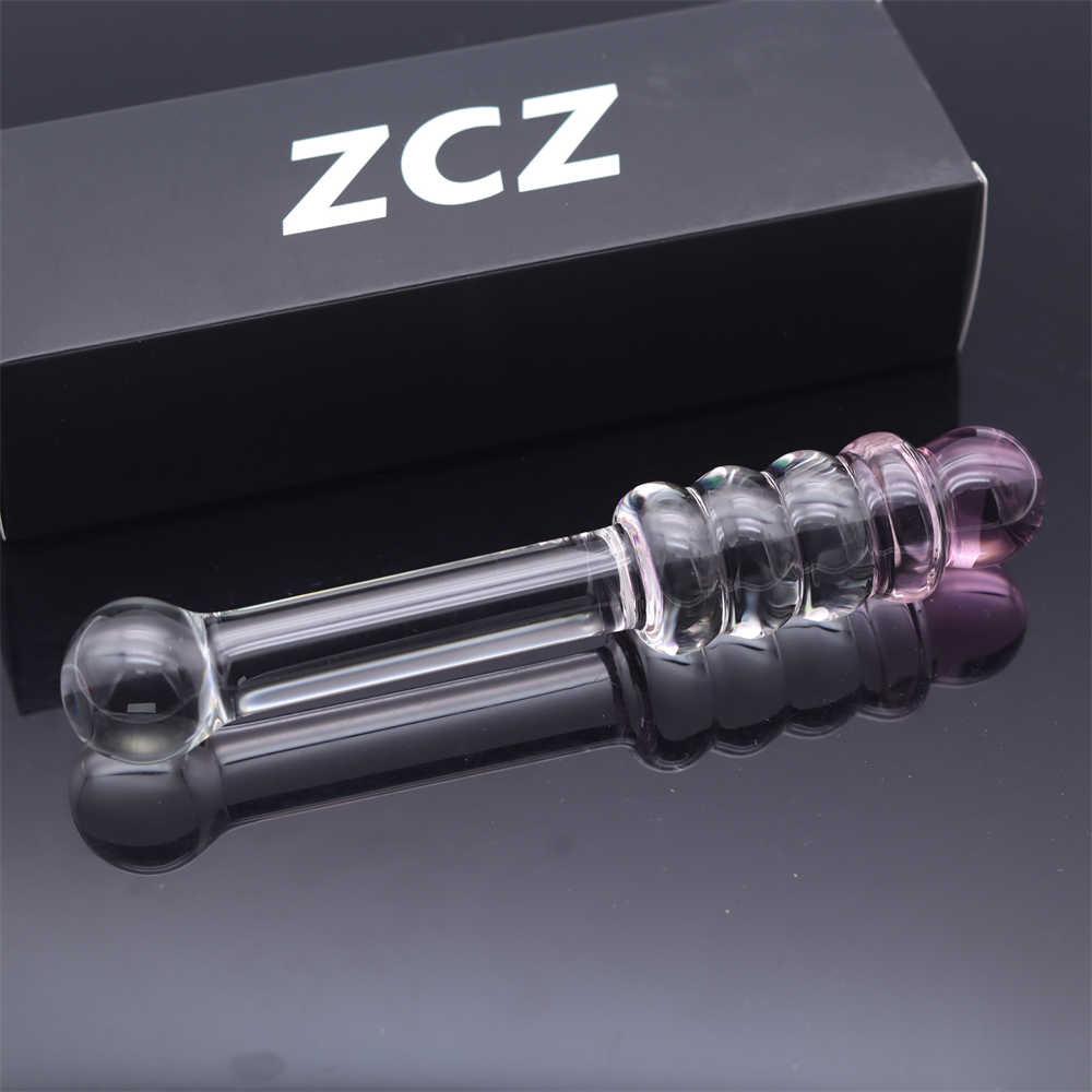 Glass-made femalemasturbation toy fake phallus adult product